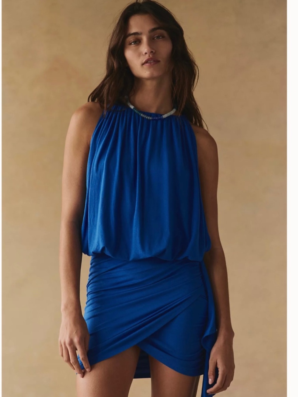 Free People Violetta Mini Dress -Cobalt Blue